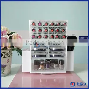 Yageli Since 1999 China Manufacturer Different Styles Rotating Acrylic Lipstick Holder Spinning Lipstick Tower Quality Choice thumbnail-6