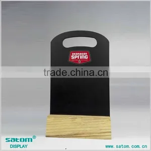 Double-Side Acrylic/Natural Material Wood Bar Menu Holder thumbnail-5