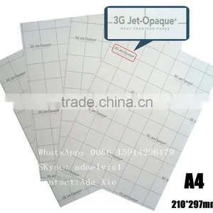 3G JET-OPAQUE Heat Dark Transfer Paper A4 A3 Made in USA thumbnail-1