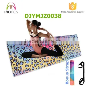 Natural Rubber Yoga Mat Foldable, Reversible, Machine Washable, Eco-Friendly, Biodegradable Materials. thumbnail-1