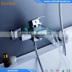 Beelee BL0818W Shower Faucet / Bathtub Faucet - Contemporary - Waterfall - Brass (Chrome) thumbnail-3