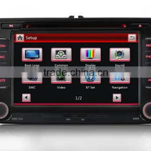 7" Digital Touch Screen Car DVD/GPS Player For VW GOLF 5 6 PASSAT CC TIGUAN Sharan EOS Caddy Jetta SEAT thumbnail-3