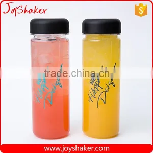 JoyShaker - 500ML Transparent Color My Bottle Logo Sport Plastic Fruit Juice Water Bottle thumbnail-1
