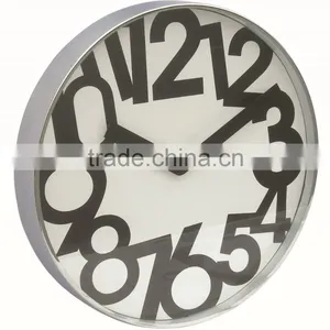 Big Metal Round Shaped Decorative Wall Mounted Clock thumbnail-1