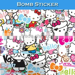 HD-041 CARLIKE Air Bubble Free Decorative Car Vinyl Hello Kitty Bomb Sticker thumbnail-6
