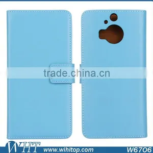 2015 New Products Wallet Real Leather Flip Stand Mobile Phone Case Cover for HTC One M9 thumbnail-2
