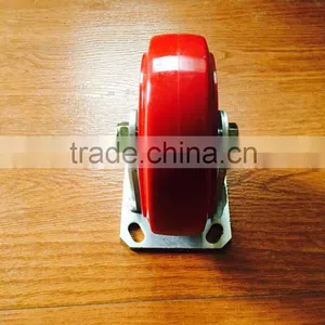 6" 150mm Solid Swivel Rubber Wheels for Trash Bins thumbnail-3