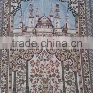 Jacquard 70*110CM Muslim Prayer Rug Mat With Compass thumbnail-5