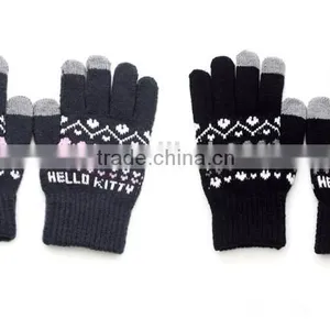 Best Gift for Christmas For Lovers Lovely Cartoon Patterns Touch Screen Gloves thumbnail-4