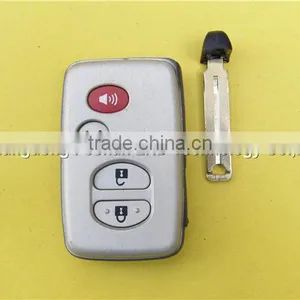 3+1 Buttons Silver Cover Smart Key Case for Toyota Camry Remote Transmitter Key HYQ14AAB thumbnail-2