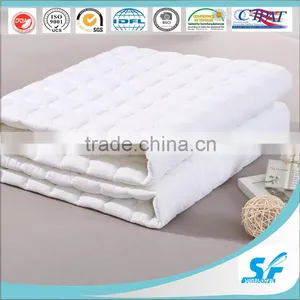 Cotton Material and Quilted Microfiber Filling Thin Mattress Pad Topper thumbnail-1