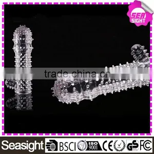 Deluxe Condom Waterproof Vibrating Condom Clear Sexy Condom thumbnail-1