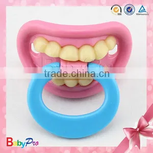 Babypro PNP06 Factory Direct China Custom FDA BPA Free Funny Silicone Pacifier For Babies thumbnail-1
