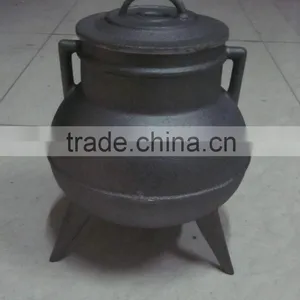 Size 1/4 Mini Cast Iron Black Three Legged Potjie Pot thumbnail-4