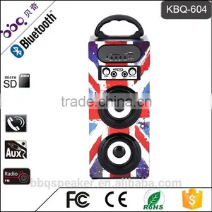 BBQ KBQ-604 10W 1200mAh Battery Dual 3 Inch Subwoofer Mini Portable Karaoke Player Bluetooth Karaoke Speaker System thumbnail-5