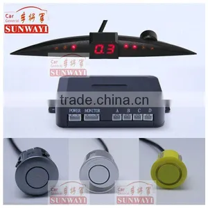 Car LED 4 Reverse Parking Sensors Car Reversing Aid Vehicle Detector Sensor thumbnail-1