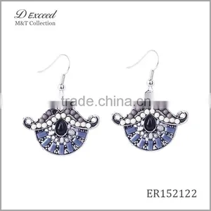Wholesale Jewelry Promotional Gifts Ethnic Bohemian Native Beaded Dangle Earrings Fancy Bead Drop Earrings thumbnail-3