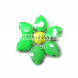 Neon Chunky Matte Manik Resin Stones Candy Pastel Color Garment Apperal Sewing Beads thumbnail-1