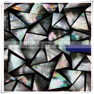 310*310mm Black Mother of Pearl Shell Mosaic Tile thumbnail-2
