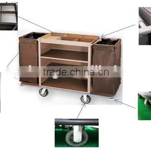 Metal Cleaning Cart With Wheels JC-TC36 thumbnail-3