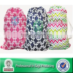 Nice Workmanship Drawstring Canvas Disposable Hotel Laundry Cloth Drawstring Bags thumbnail-3
