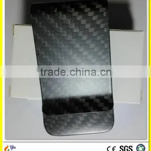 Customized Glossy 100% Real Carbon Fiber Money Clip thumbnail-5