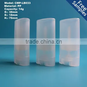 14g Clear Ellipse Lip Balm Case Container,oval Lip Balm Packaging thumbnail-2