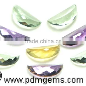 Multi Gemstones Watermelon Slice Cut Lot For Silver Bands From Manufacturer thumbnail-1