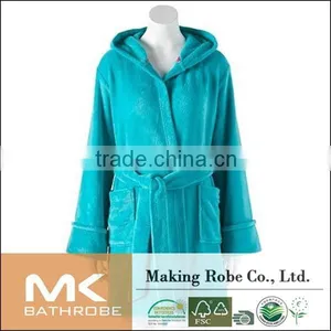 100% Polyester Material Promotional Bathrobe With Hood thumbnail-5