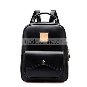 Women Girl Double Leather Shoulder Backpack Bag School Bag Satchel Bookbag thumbnail-3