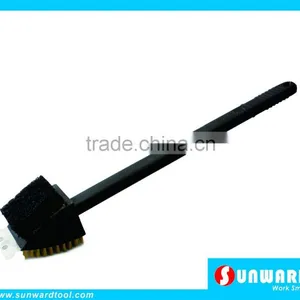 Plastic Handle Cleaning Brush,3IN1BBQ Brush,18'' thumbnail-1
