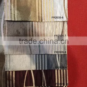 New Arrival 100% Polyester Stripe Design Jacquard Curtain thumbnail-3