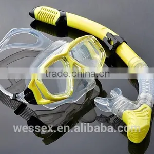 Yellow Dive Mask and Snorkel,silicone Dive Mask,dive Equipment thumbnail-1