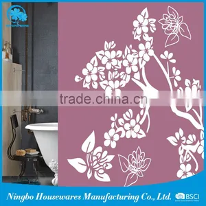 Wholesale Low Price High Quality Polyester Printed Shower Curtain thumbnail-1
