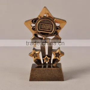 Starry Shape Trophy Cup Track for Recording Resin Souvenir thumbnail-1