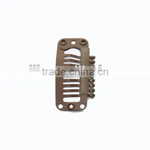 Beige Hair Extension Clips Blonde Hair Extension Snap Clips 2.8cm 3.2cm 3.8cm thumbnail-4