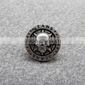 2016 Cool Ghost Face Metal Shank Button thumbnail-5