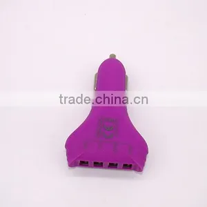 4.8A/6.8A Speed Fast Universal Portable Life 4usb Port Car Charger With Colorful thumbnail-4