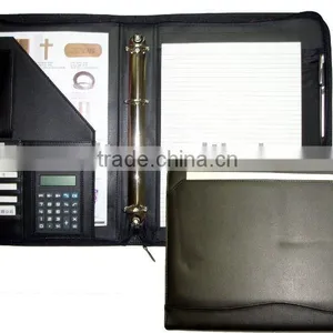 4 RING BINDER ZIPPER FOR STUDENT WRITING FOLDER WITH CALCULATOR thumbnail-1
