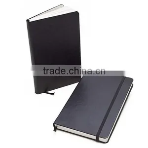 Black Pu Leather Notebook Diary With Pocket Inside thumbnail-1