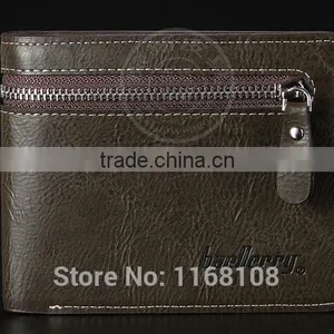 Mens Leather Wallet ID Credit Card Holder Bifold Purse Clutch Zipper Wallets thumbnail-2