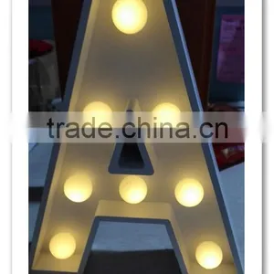 Custom Wedding Letters Light With the Wood Plastic Composite Material thumbnail-4
