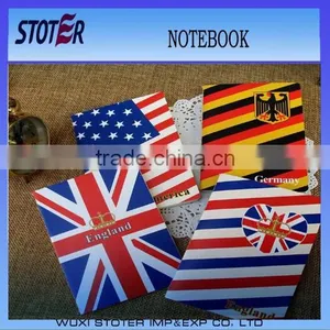 Notebook With Flag Pattern,lined Notebook thumbnail-1