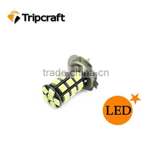 Car H7 5050 SMD 24 LED White Bulb Fog Beam Light Lamp(#2099) thumbnail-1