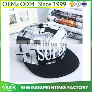 New Fashion Unisex Hip Hop Sublimation 100% Polyester Snapback Cap Wholesale thumbnail-1