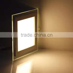 AC85-265V LED Panel Downlight 18W Square Glass Panel Lights thumbnail-6