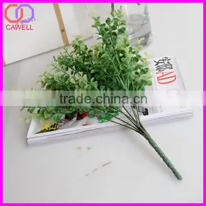 Wholesale Ornamental Green Eucalyptus Plastic Artificial Foliage for Flower Arrangements thumbnail-3