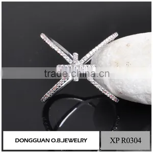 Custom Ladies White Gold Fashion Ring Finger Rings Photos Wholesale thumbnail-2