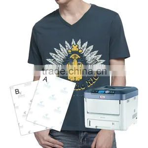 Yesion Wholesale Self Weeding Transfer Paper Use OKI Printer, A3 Dark T-shirts Laser Transfer Paper thumbnail-4
