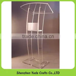 Plexiglass Podium Clear Acrylic Plastic Conference Podium Lectern Pulpit Perspex Pulpit thumbnail-2